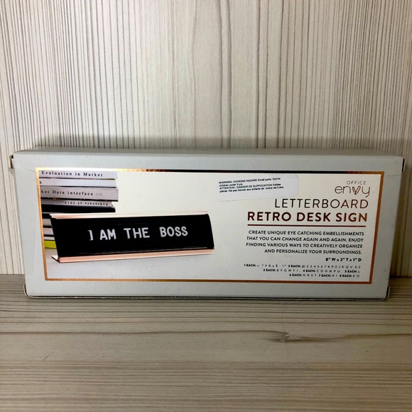 Office Envy Letterboard Retro Desk Sign (Medium) - Picture 3 of 3
